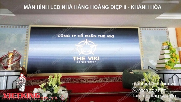 màn hình led p5 tiệc cưới hoàng diệp 2