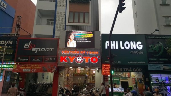 màn hình led outdoor thẩm mỹ viện kyoto