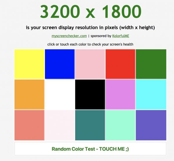 màn hình chính của trang web