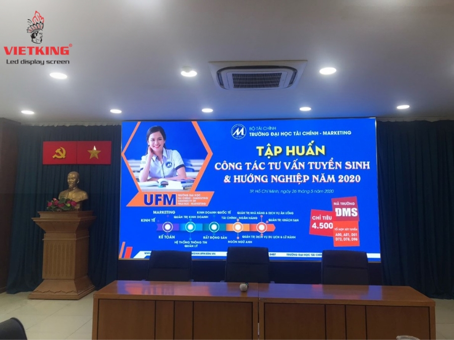 Màn hình LED hội nghị VIETKING tại Đại học Tài chính – Marketing