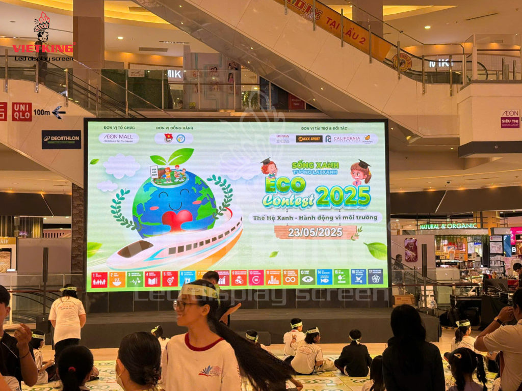 Màn hình LED P3 indoor lắp đặt tại Aeon Tân Phú