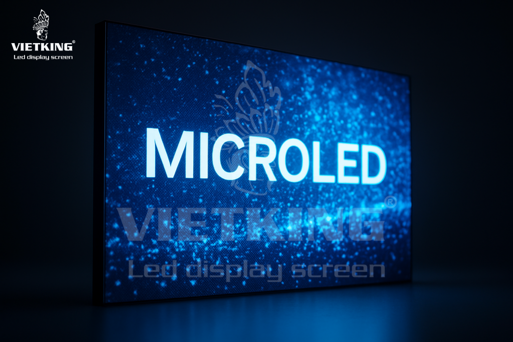 Màn hình MicroLED với ánh sáng xanh