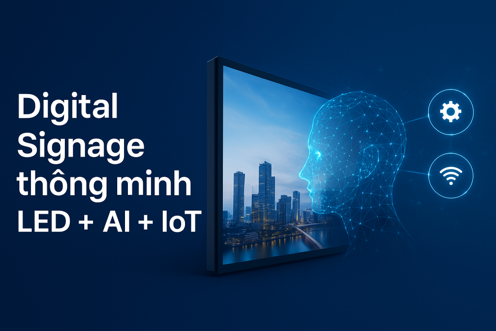 Digital Signage thông minh – Khi LED kết hợp AI & IoT tạo nên xu hướng hiển thị mới
