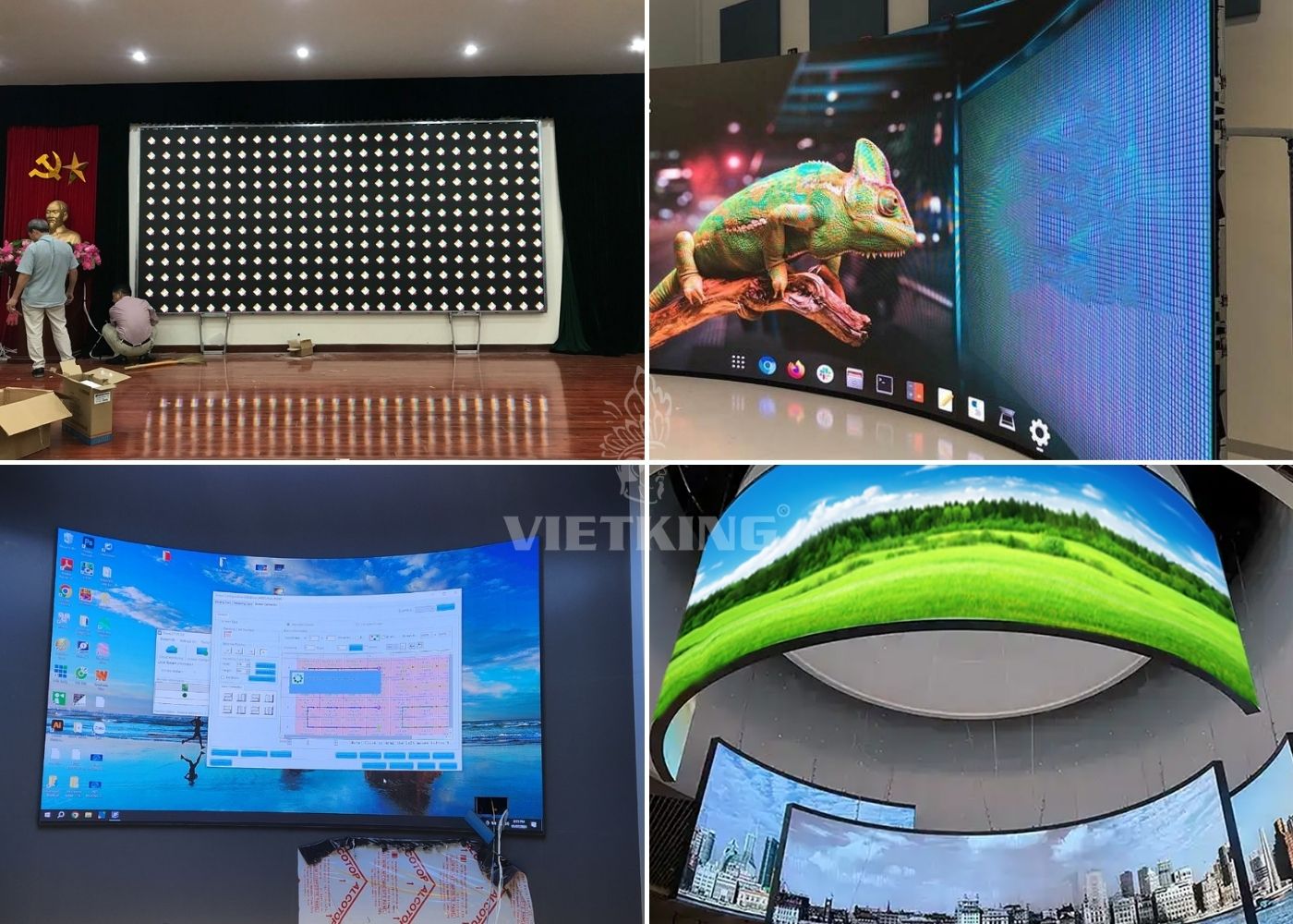 Ứng dụng màn hình LED cong trong đời sống