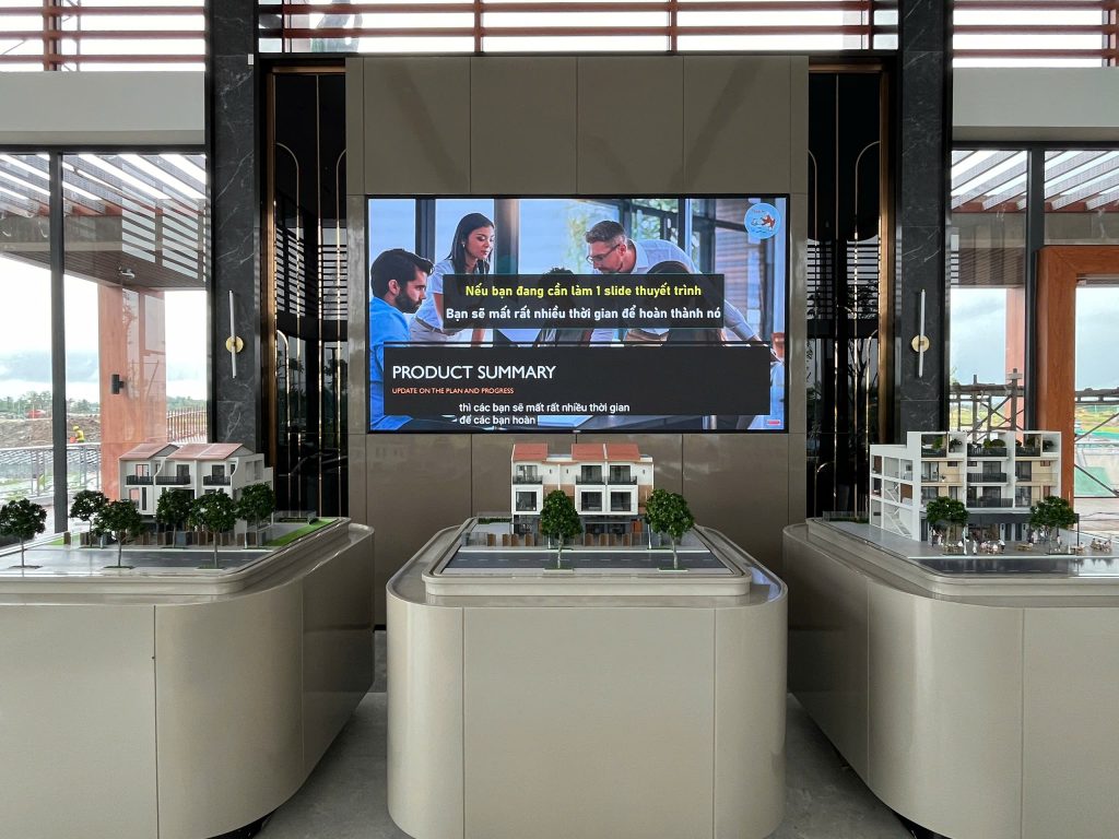 màn hình LED P1.53 lắp đặt tại công ty Prodezi Long An