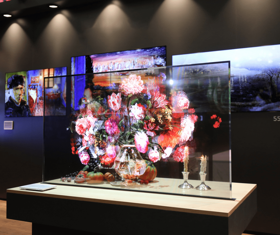 màn hình LED OLED trong suốt công nghệ hiển thị hiện đại