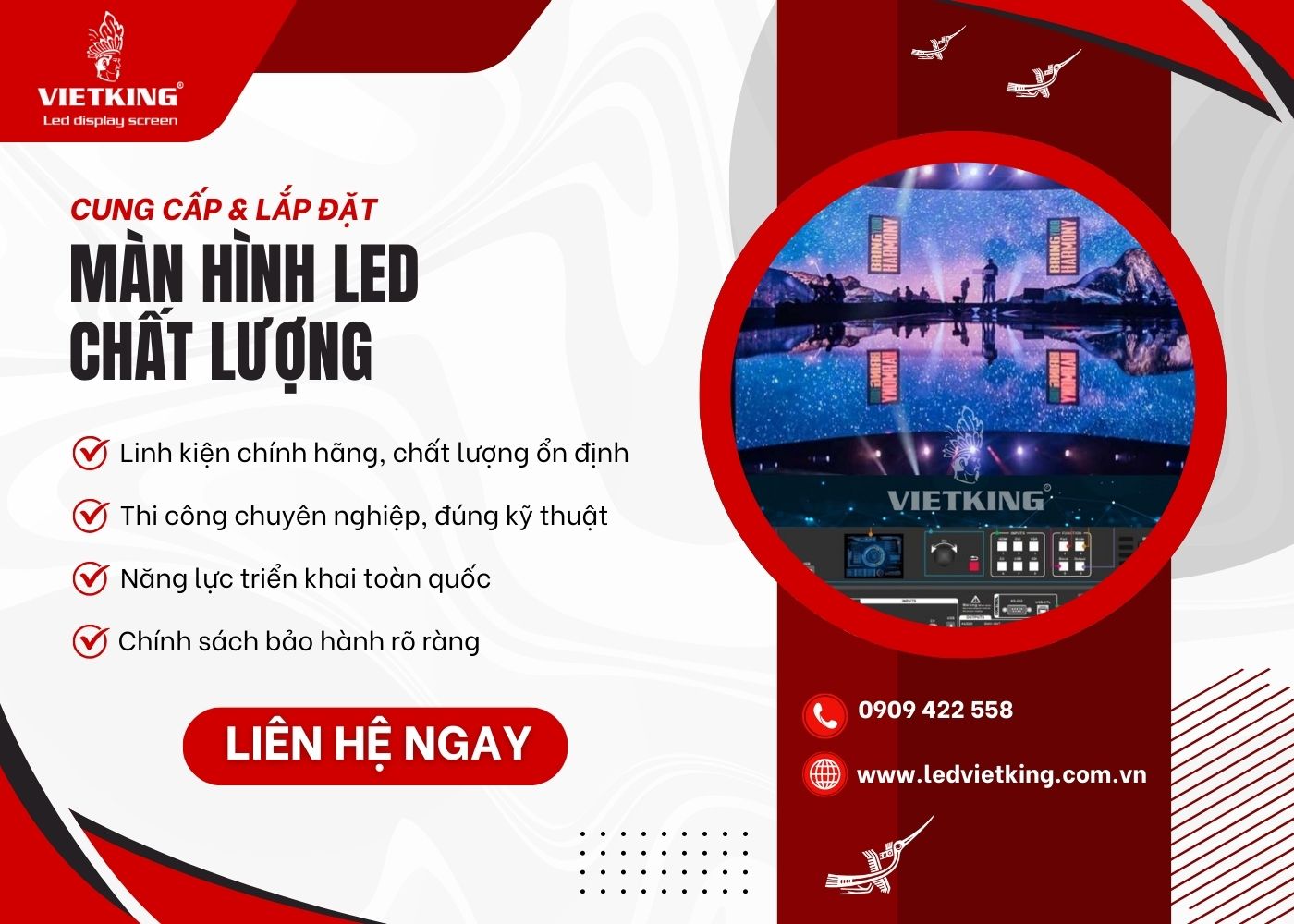 VIETKING – Công ty cung cấp màn hình LED chuyên nghiệp, uy tín