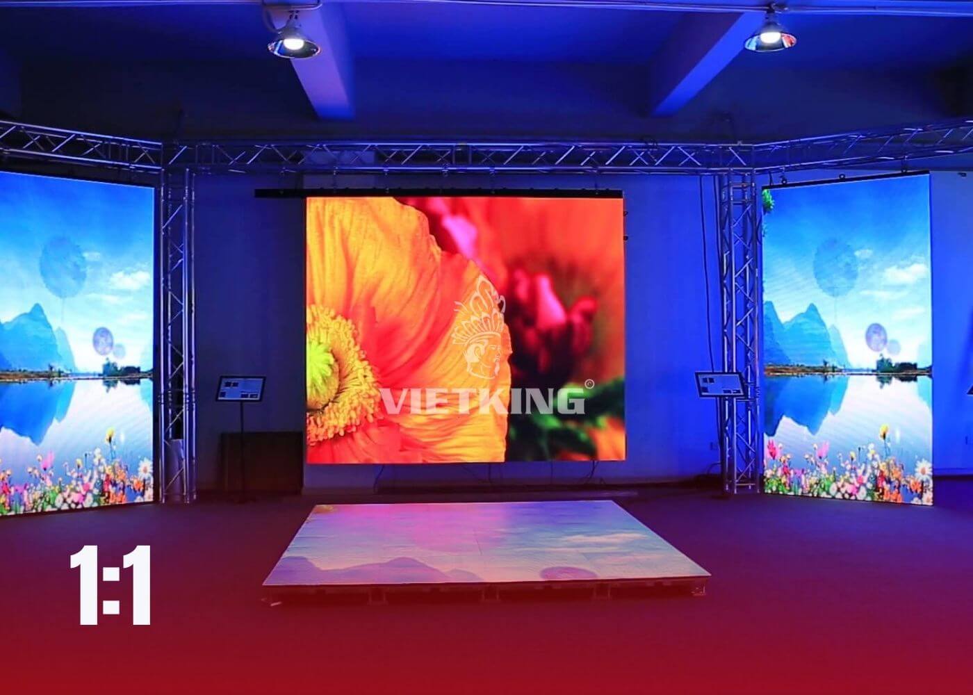 Tỷ lệ màn hình LED chuẩn Square 1:1 dễ tạo điểm nhấn thị giá Tỉ lệ 1:1 màn LED (Square)