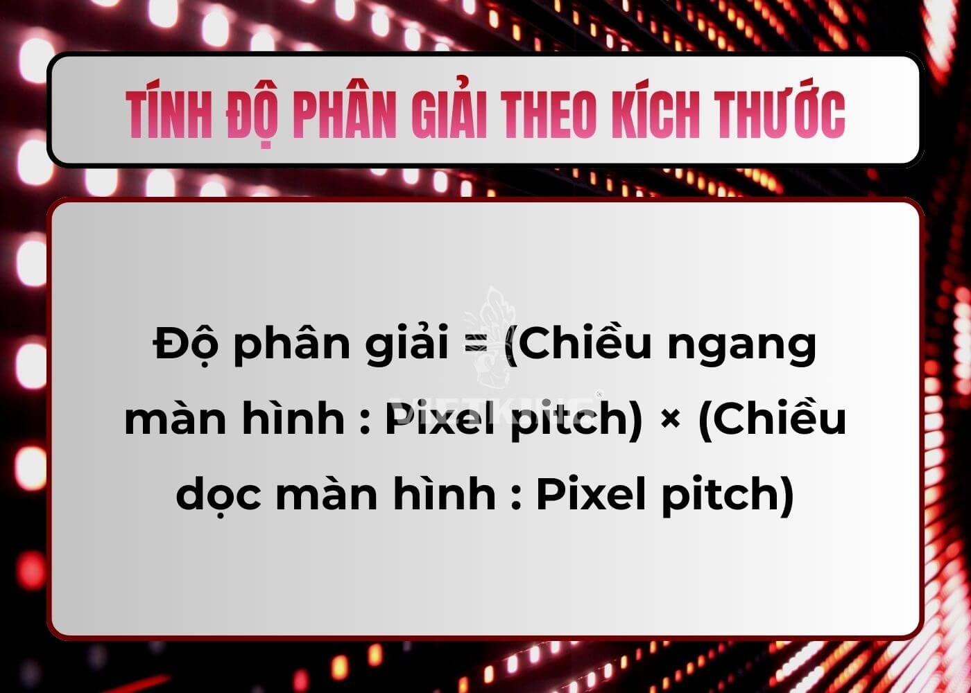 Công thức tính mật độ điểm ảnh (Pixels Per Inch – PPI)