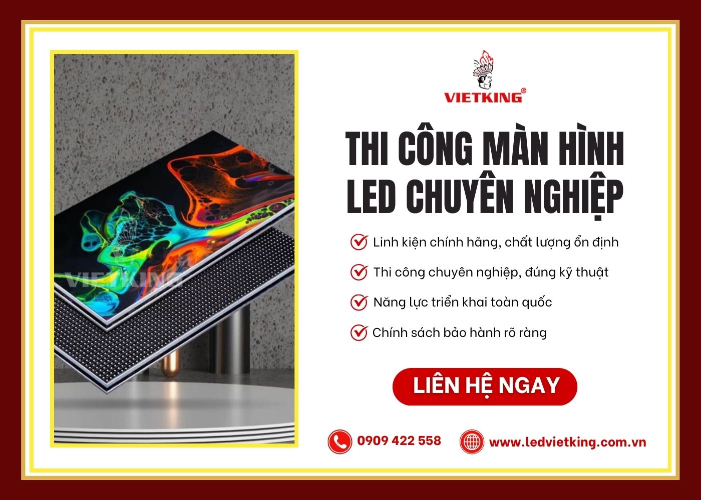 ơn vị cung cấp màn LED uy tín, chất lượng cao