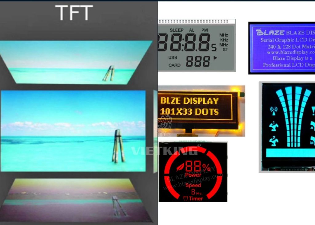 Ảnh minh họa cho màn hình LCD chủ động và thụ động Màn hình LCD chủ động và thụ động