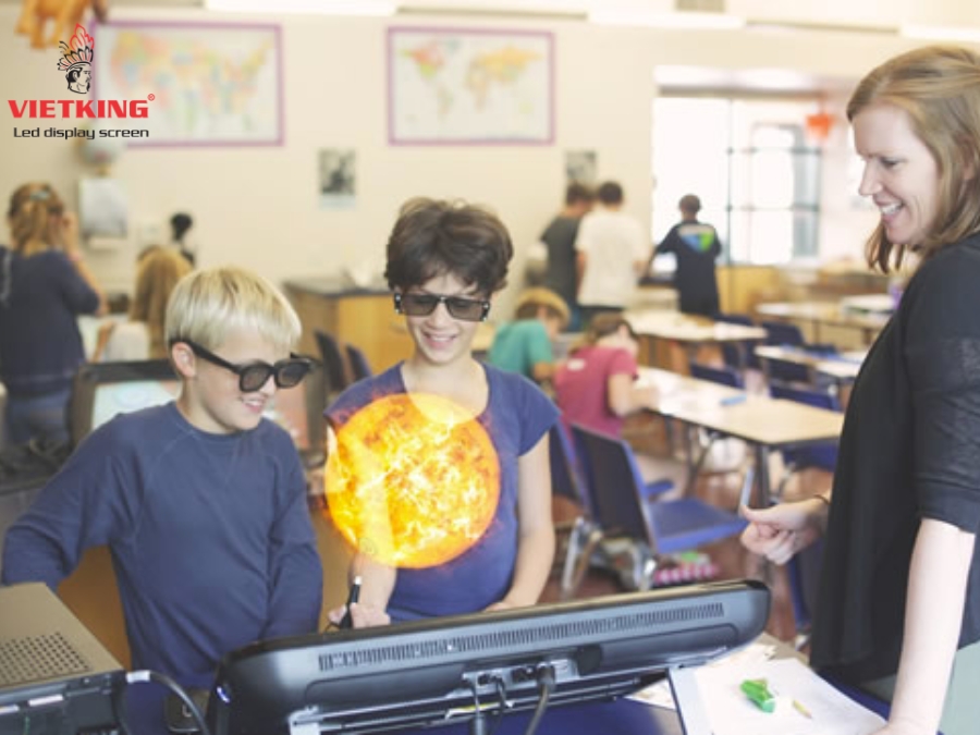 Việc học trở nên sinh động hơn với màn hình LED 3D Giáo dục