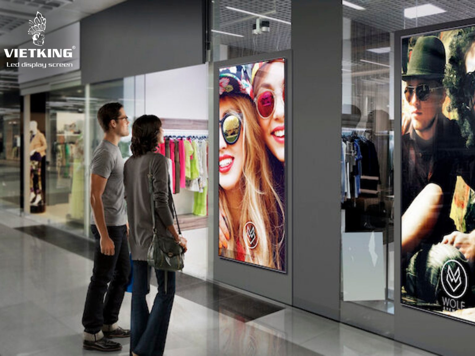 Màn hinh LED Showroom thời trang đẹp mắt, cuốn hút