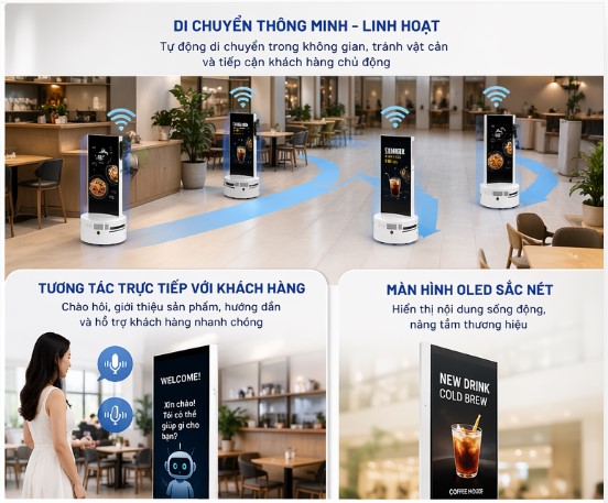 robot AI di chuyển linh hoạt