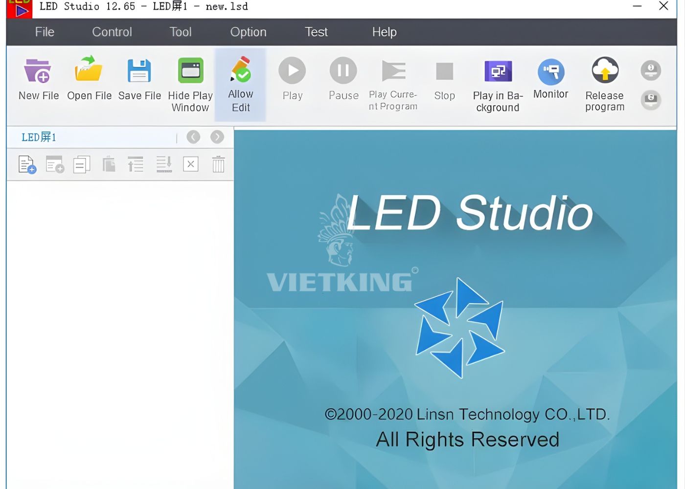 Hướng dẫn phát trình chiếu nội dung trên LED Studio