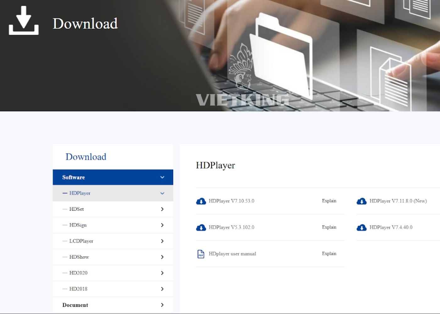 Link download phần mềm HDplayer