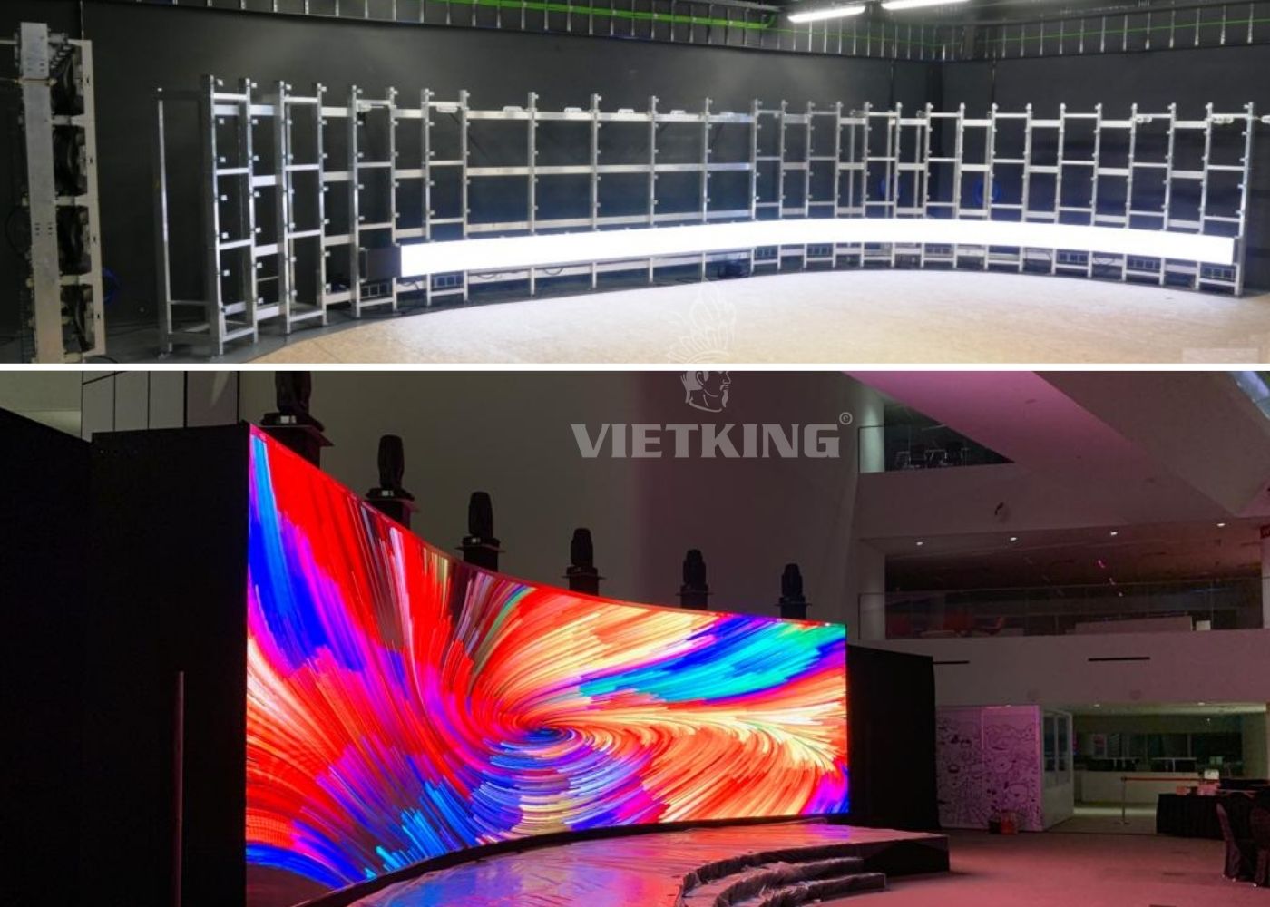 Khung màn hình LED cong