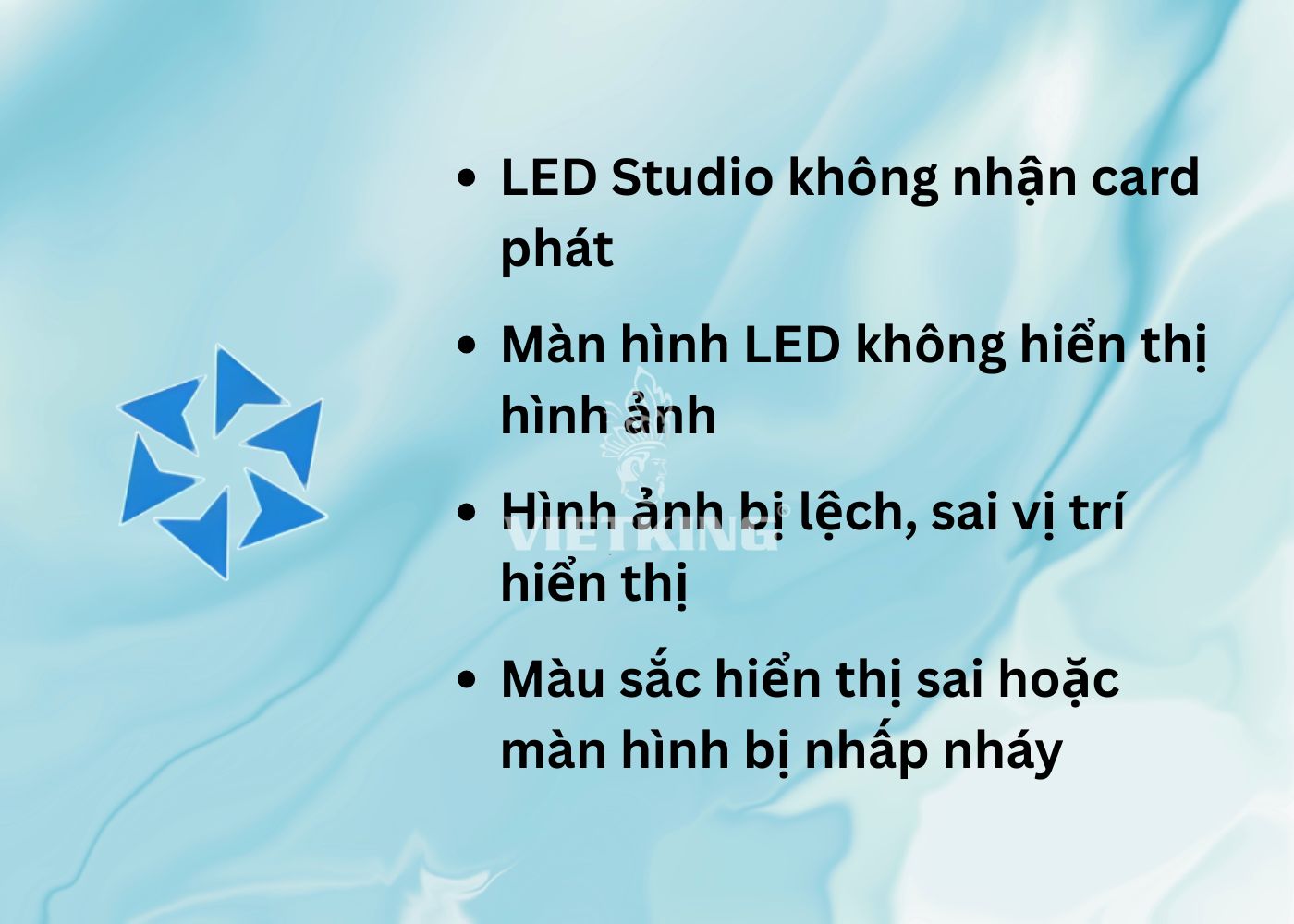 Lỗi thường gặp khi kết nối màn hình với LED Studio
