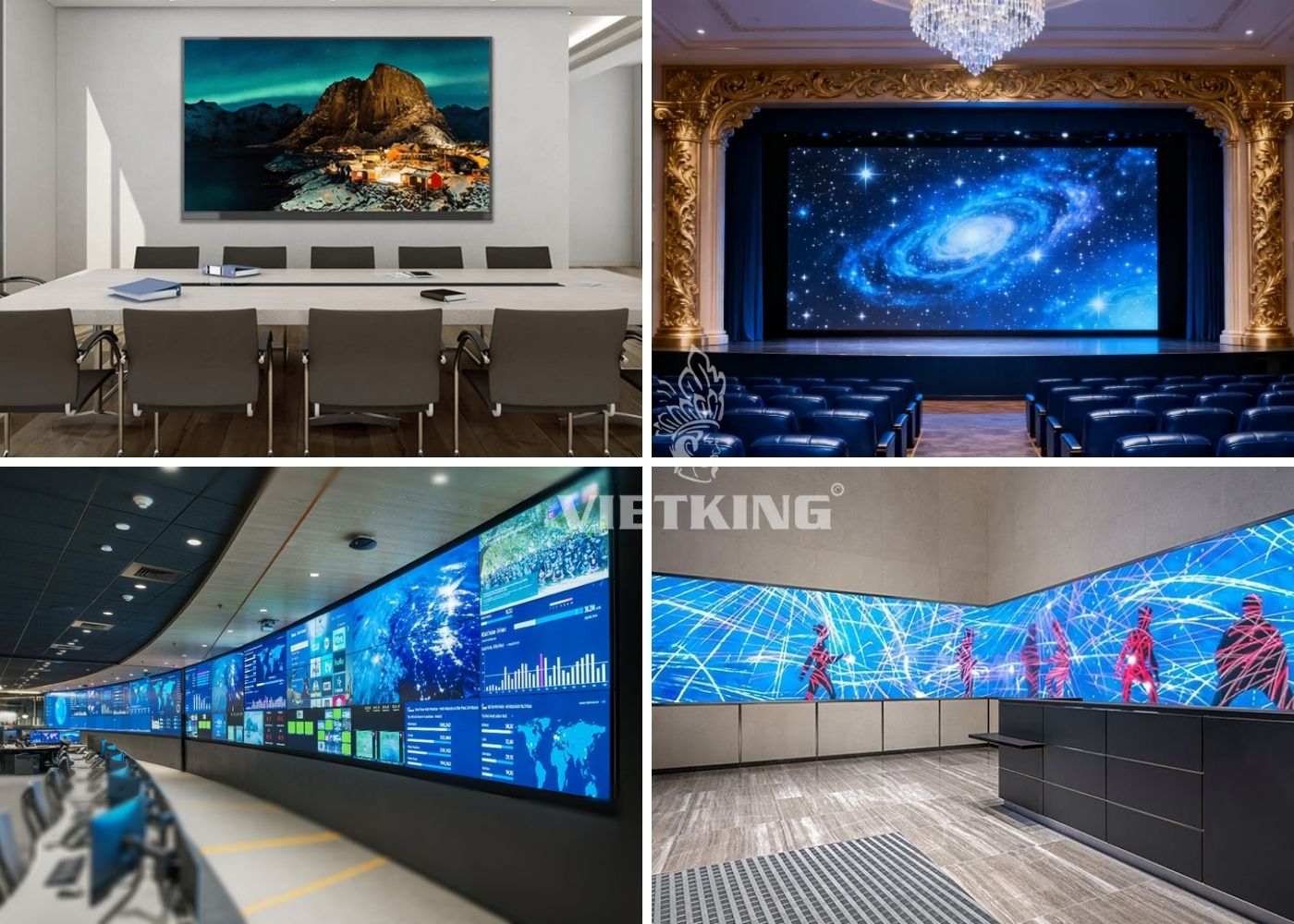 Màn LED điểm ảnh nhỏ được ứng dụng rộng rãi trong nhiều không gian khác nhau Ứng dụng của màn hình LED điểm ảnh nhỏ