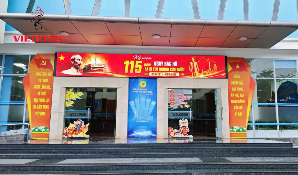 VIETKING hoàn thiện hệ thống màn hình LED ngoài trời cho đơn vị xổ số kiến thiết