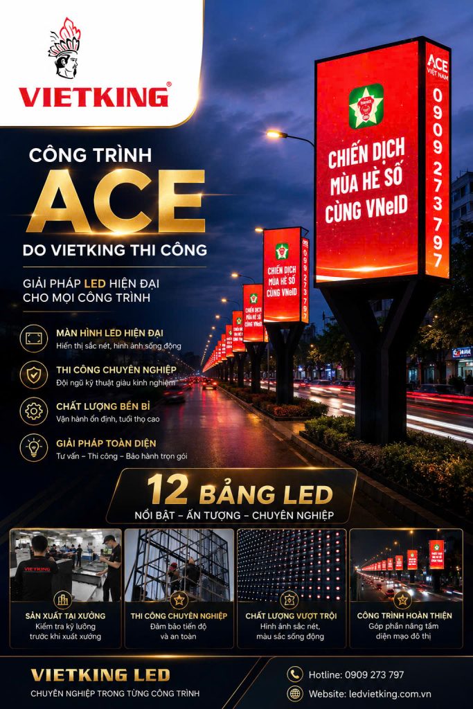 Màn hình LED Full Color P4 Outdoor độ sáng cao cho quảng cáo ngoài trời