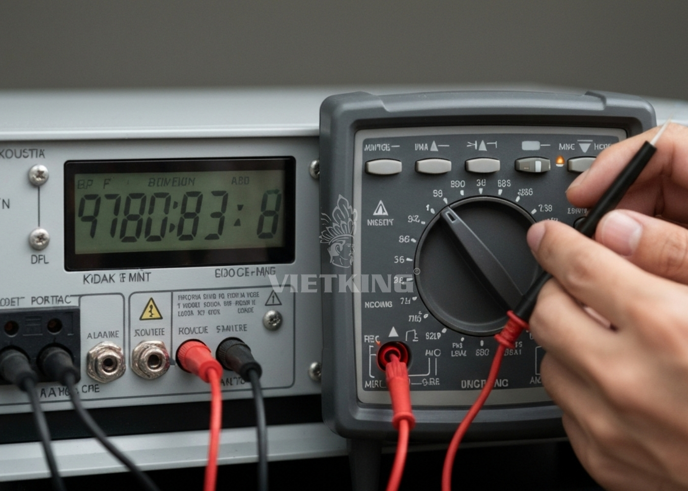  đo điện áp nguồn LED bằng đồng hồ vạn năng